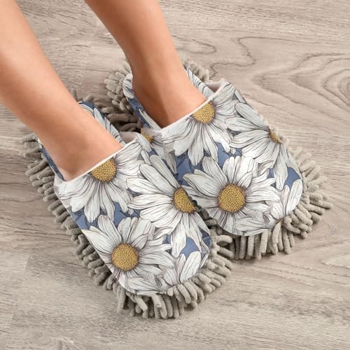 Zhirexin Daisy Flower Kitchen Cleaning Slippers