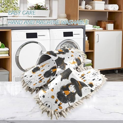 Zhirexin Halloween Mopping Slippers for Men Women