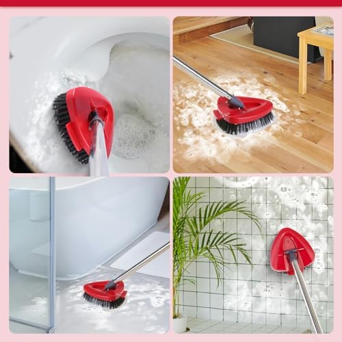 2 Pack FunCee Scrub Brush Heads for O Cedar EasyWring Spin Mop