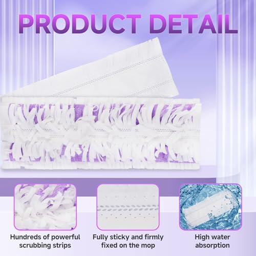 WENGROU Power Mop Refills 30 Count Multi-Surface Pads