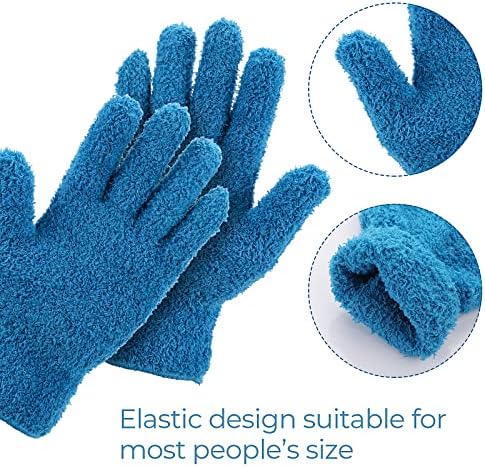 Grevosea 2 Pairs Microfiber Cleaning Gloves