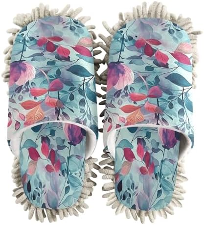 Zhirexin Watercolor Flower Cleaning Slippers