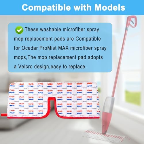 8 Pack Promist Max Mop Pads Compatible with O-Cedar