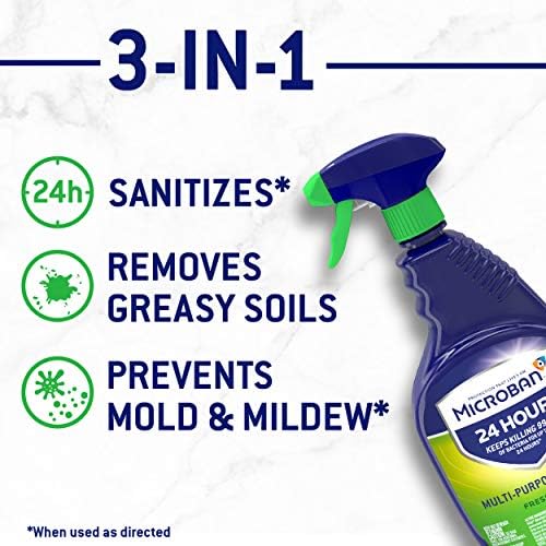 Microban 24 Hour Multi-Purpose Cleaner 32 Ounce Pack of 2