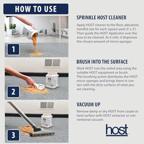 HOST Dry Extraction Cleaner - Natural Non-Toxic Biodegradable Floor Carpet Cleaner