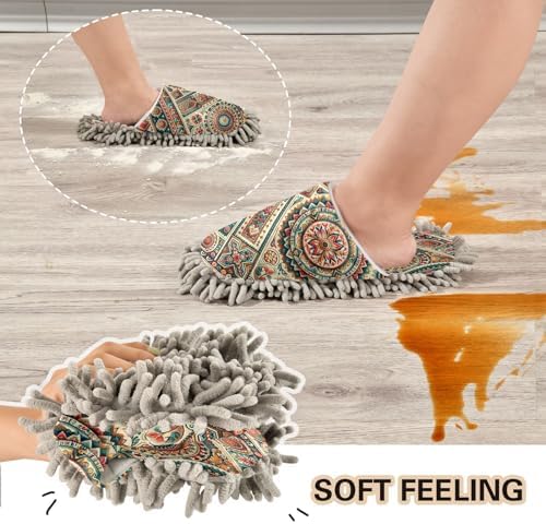 Zhirexin Mandala Kitchen Cleaning Slippers