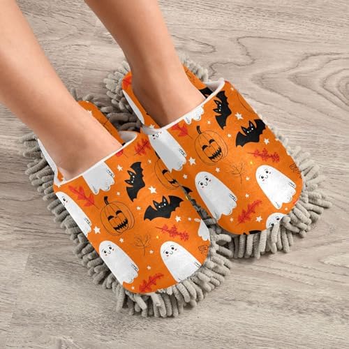 Burbuja Cartoon Ghosts Mop Slippers for Home Cleaning 1