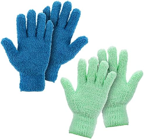 Grevosea 2 Pairs Microfiber Cleaning Gloves