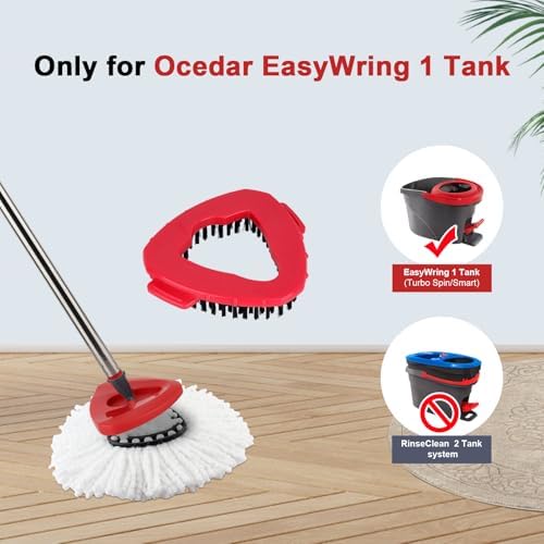 Sgizoku Spin Mop Head Refill - 4 Pads 1 Base 1 Handle