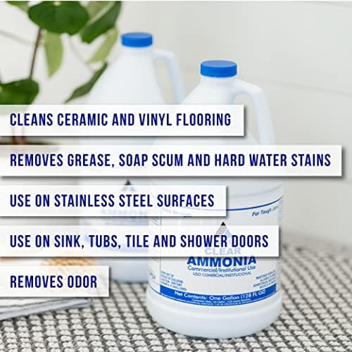 CPDI Clear Ammonia Cleaner Liquid 2 Gallon 1