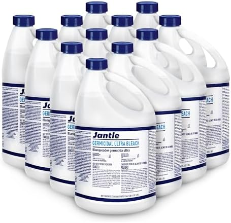 Jantle Bleach Cleaner 1 Gallon Bottle Bulk Buy 12