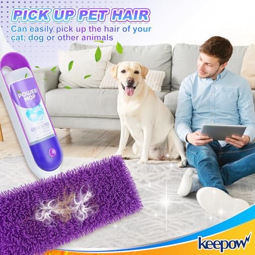 KEEPOW 10 Pack Microfiber Mop Refills