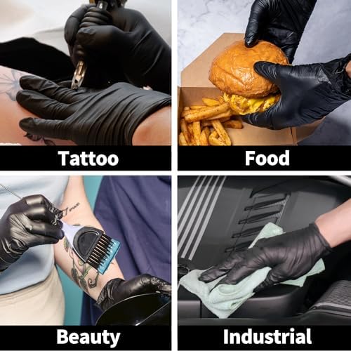Supmedic Basic Vinyl Exam Gloves 100Pcs Black 1