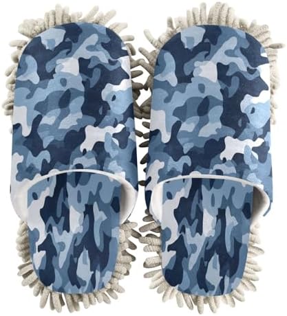 Zhirexin Blue Mopping Slippers for Home Cleaning
