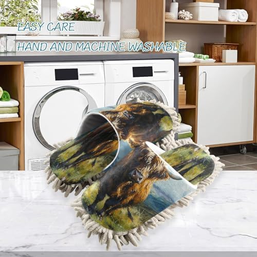 Zhirexin Comfort Cleaning Mop Slippers for Home