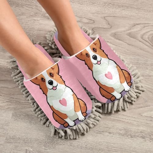 Bulletgxll Cartoon Dog Cleaning Slippers M