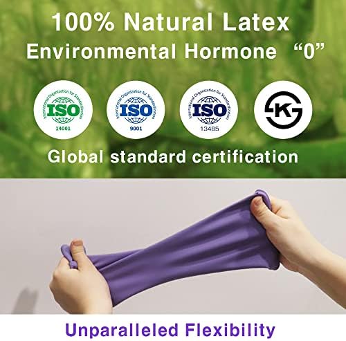 HOMSSEM Dishwashing Gloves 2 Pairs Premium Rubber Gloves for Cleaning