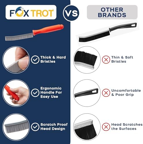 Fox Trot 3 Pcs Crevice Cleaning Brush Set