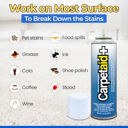 Carpet Aid Spot and Stain Remover - 14 oz Pack of 6
