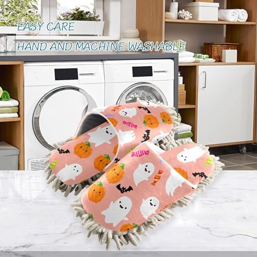 Burbuja Pumpkins Boo Mop Slippers for Women Men