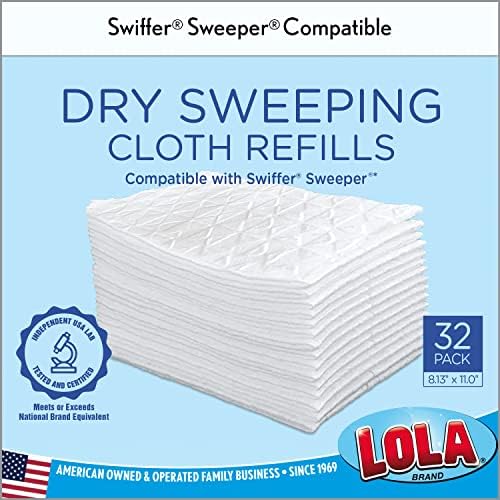 LOLA Dry Sweeping Cloth Refill Pads 11x813 32 Pack