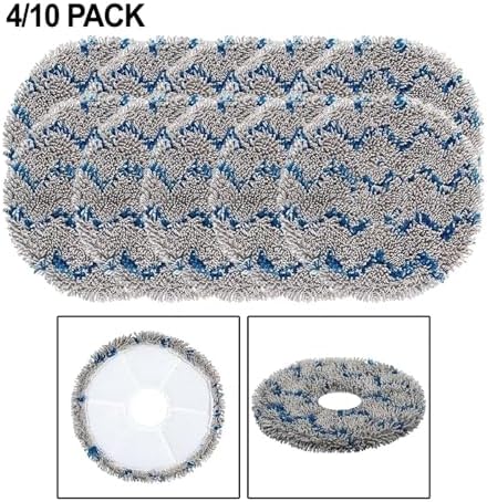 4-Pack Replacement Mop Pads for DEEBOT N30 and Omni