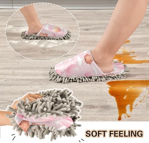Bulletgxll Mopping Slippers with Microfiber Pad