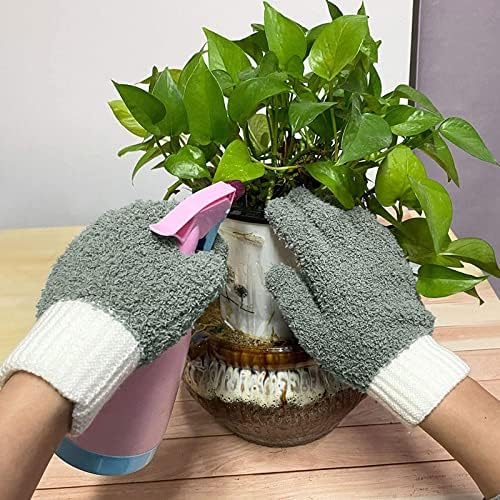 MIG4U Reusable Microfiber Dusting Gloves 2 Pairs