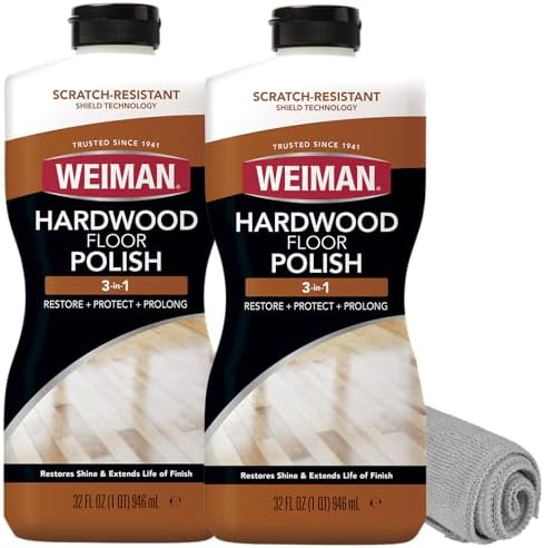 Weiman Wood Floor Polish 32 Oz 3PC Bundle