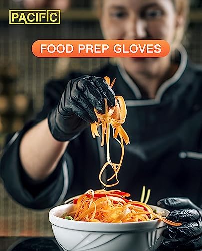PACIFIC PPE Black Nitrile Gloves 6 Mil 100 Count XL 1
