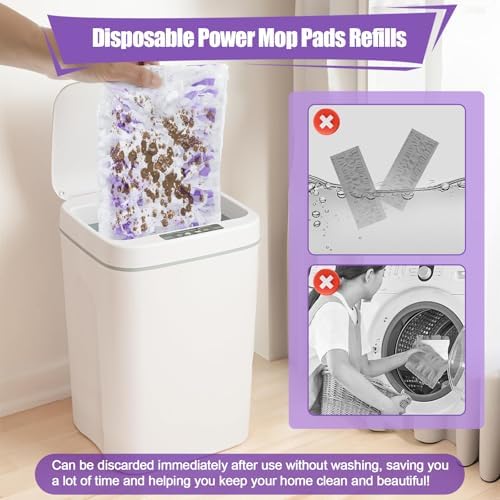 32 Count Swiffer PowerMop Replacement Mop Pads Refills for Multi-Surface Cleaning
