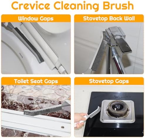SUOXU 2pc Hard Bristle Grout Scrub Brush Set