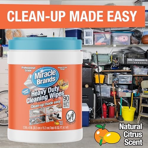 MiracleWipes Heavy Duty Cleaning 90 Count Wipes