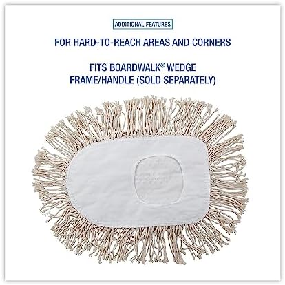 Boardwalk BWK1491 Dust Mop Head White 175x135
