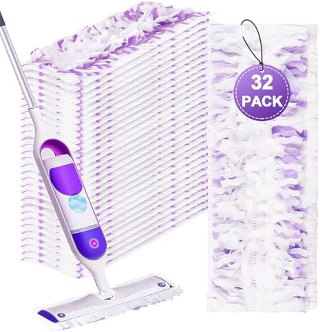 32 Count Swiffer PowerMop Replacement Mop Pads Refills for Multi-Surface Cleaning