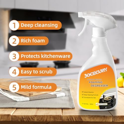 Jocecury 500ML Kitchen Foam Cleaner with Dual-Spray Nozzle