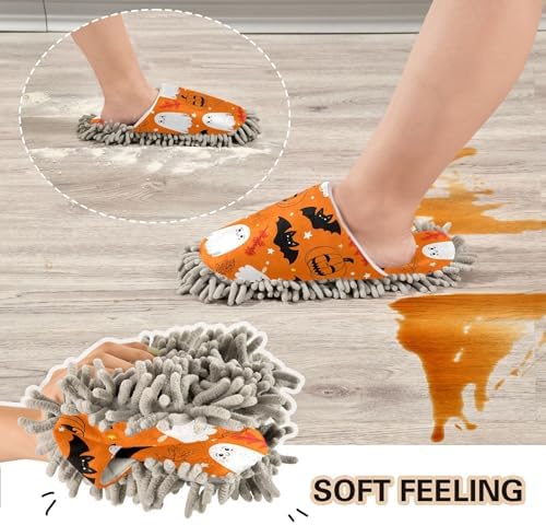 Burbuja Cartoon Ghosts Mop Slippers for Home Cleaning 1