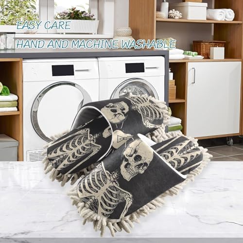 Zhirexin Mop Slippers with Microfiber Pad for Kitchen Cleaning