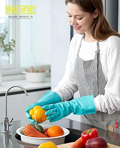 PACIFIC PPE 4 Pairs Reusable Dishwashing Gloves 1