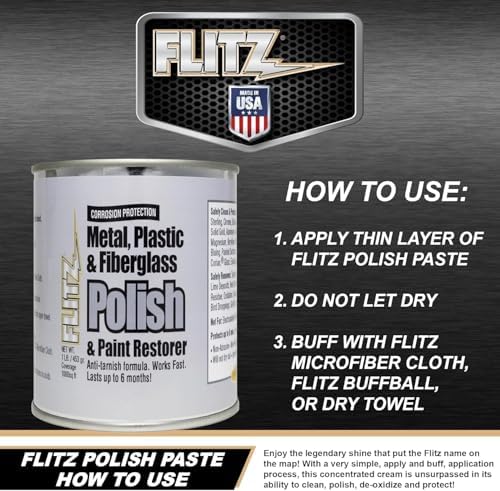 Flitz Multi-Purpose Metal Polish Paste - 1lb Can USA Made