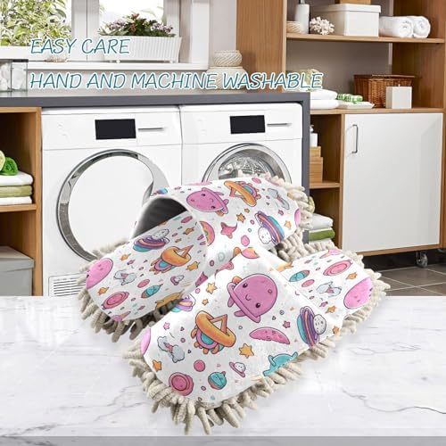 Bulletgxll Cute Sea Creatures Cleaning Slippers for Men Women