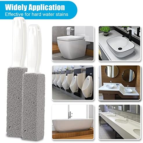 Nonley Pumice Stone Toilet Cleaner with Handle 4 Pack