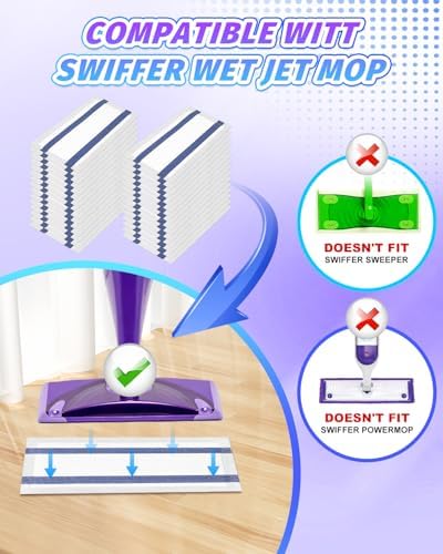 YagoDago 48 Count Multi-Layer Dry Floor Mop Pads