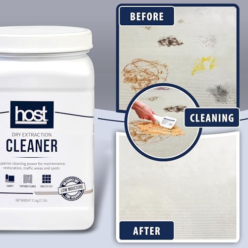 HOST Dry Extraction Cleaner - Natural Non-Toxic Biodegradable Floor Carpet Cleaner
