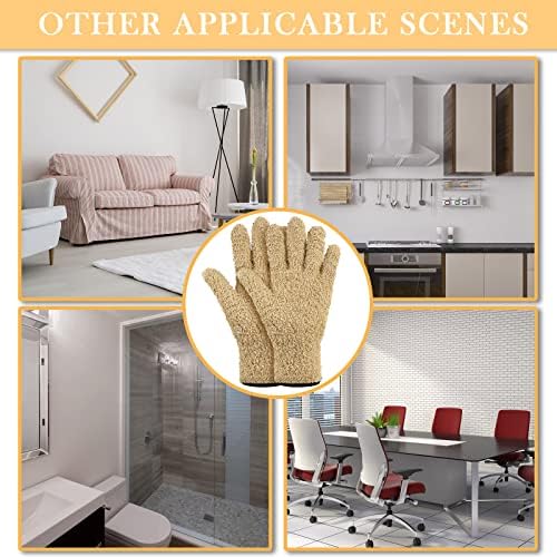 Bencailor 6 Pairs Microfiber Dusting Gloves 1