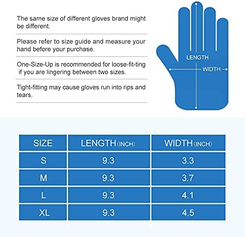 CHGD Disposable Nitrile Gloves Powder-Free Medium to XLarge