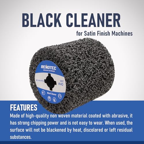 RENOTEC 4 Inch Black Cleaner 4 Pcs Pack for Metal Surface Cleaning