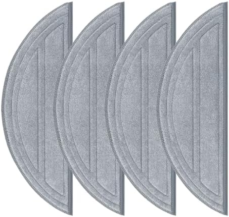 4 Pack Microfiber Mop Cloths for Roborock Q10 Models