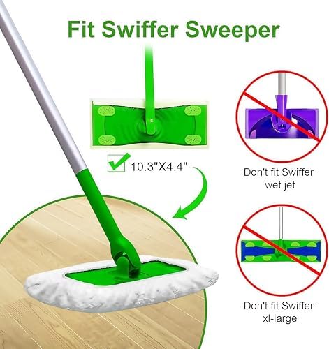 Sgizoku Mop Pad Refills for Swiffer Sweeper 3Pack