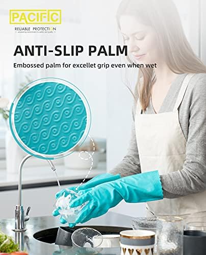 PACIFIC PPE 4 Pairs Reusable Dishwashing Gloves 1